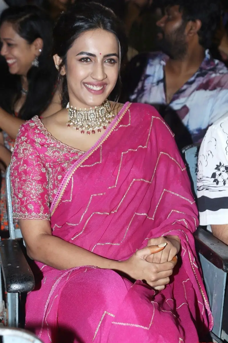 Telugu Actress Niharika Konidela In Beautiful Pink Saree Blouse